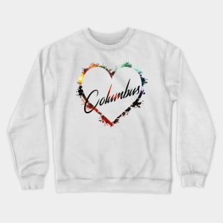 I Love Columbus Crewneck Sweatshirt